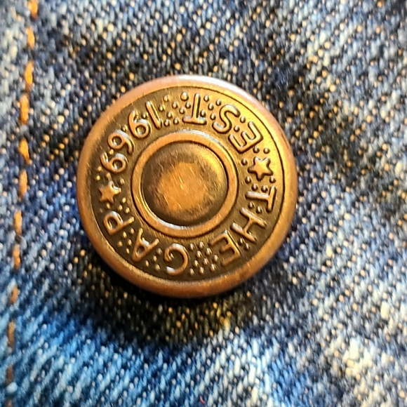 Vintage 1980's The Gap Stone Wash Denim Skirt Size 13/14 - Picture 8 of 16